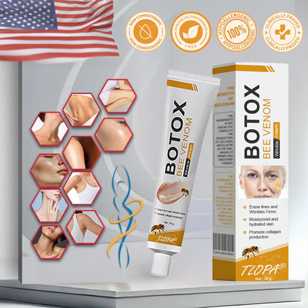 Crema para eliminar arrugas con veneno de abeja y botox TLOPA®