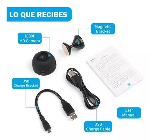 MINI CAMARA ESPIA VIGILANCIA A9 WIFI 4K ™