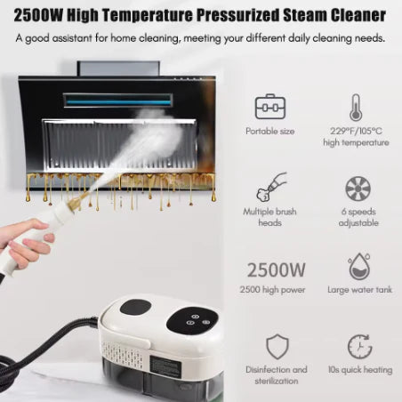 Limpiador de vapor de 2500W