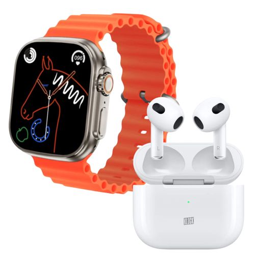 Smartwatch T900 Ultra + Airpods Pro 2da Generación