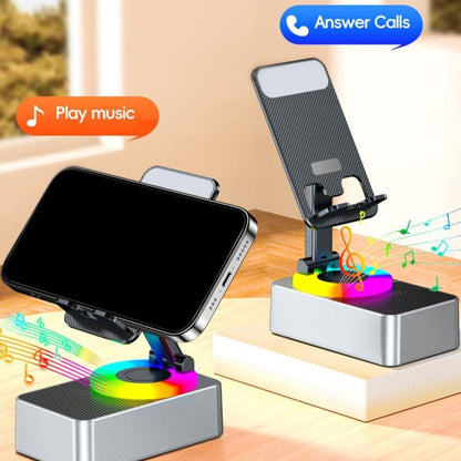 Soporte Amplificador y Cargador de Celular con Luz RGB