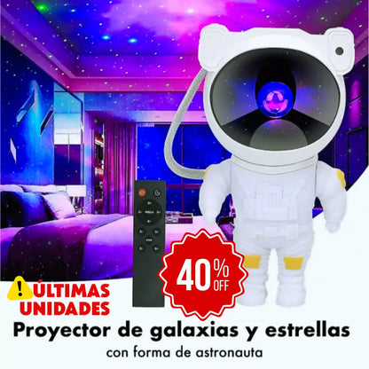 Astronauta Proyector de Galaxias con Parlante ✨ Un Show de Luces, Música y Estrellas 🎁 Últimas Unidades con Descuento