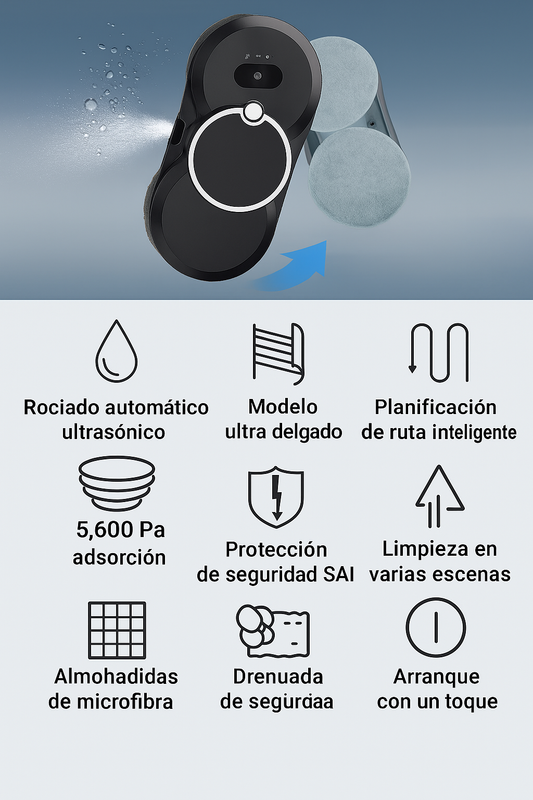 ROBOT LIMPIA VIDRIOS INTELIGENTE 🧼